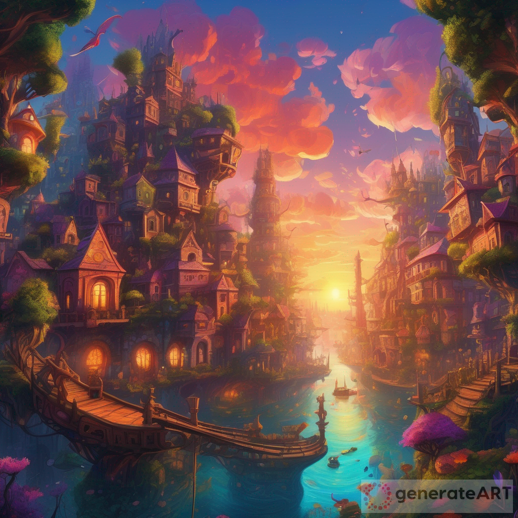 Experience the Enchanting Sunset over the Floating City
