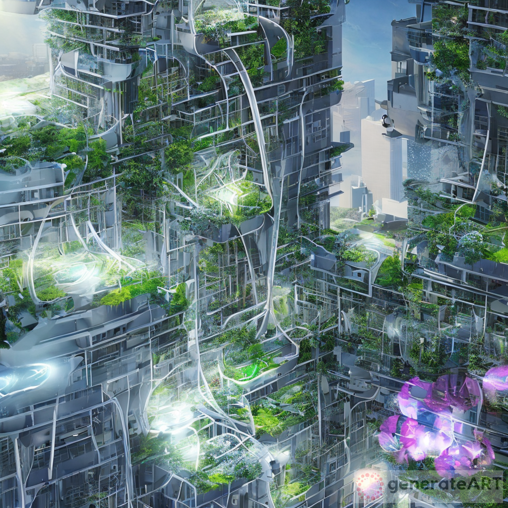 Nature Meets Technology: A Glimpse into a Futuristic Cityscape