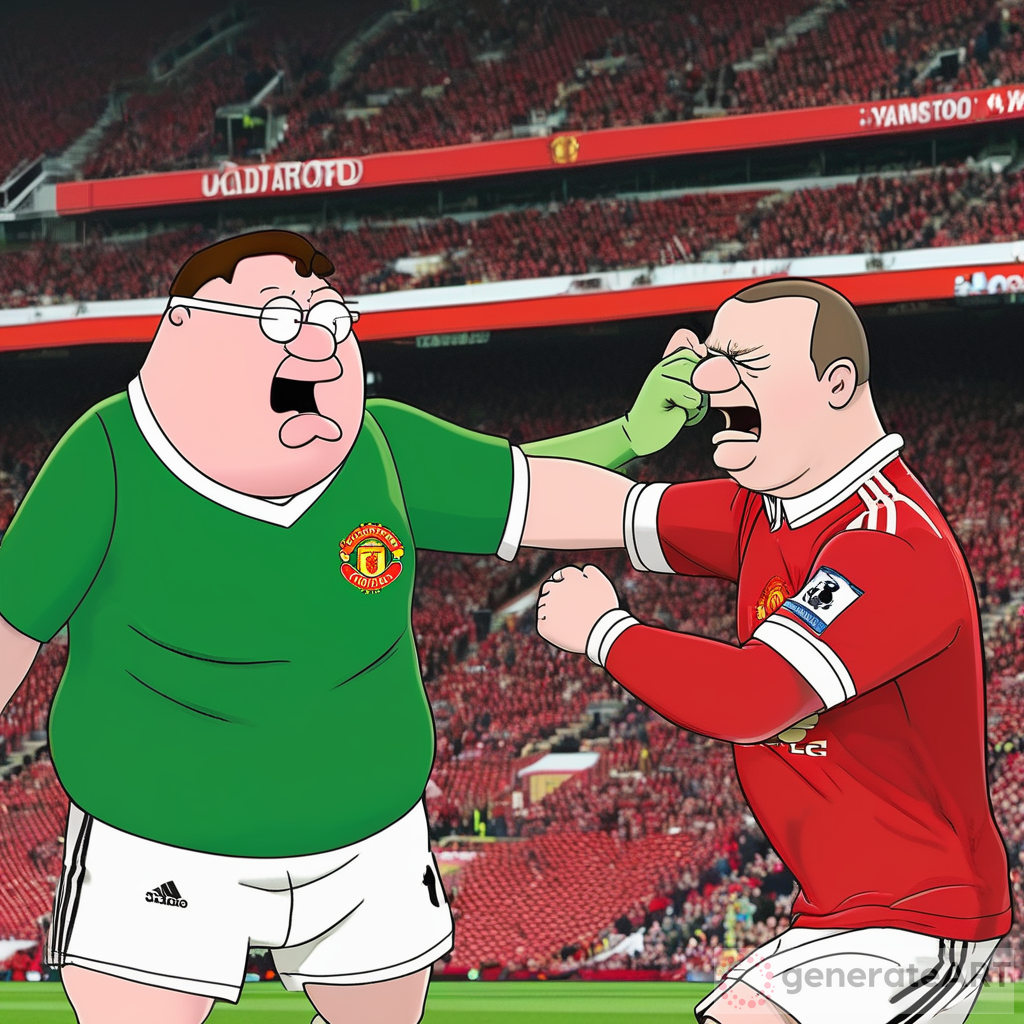 The Hilarious Fight: Peter Griffin vs Wayne Rooney at Old Trafford