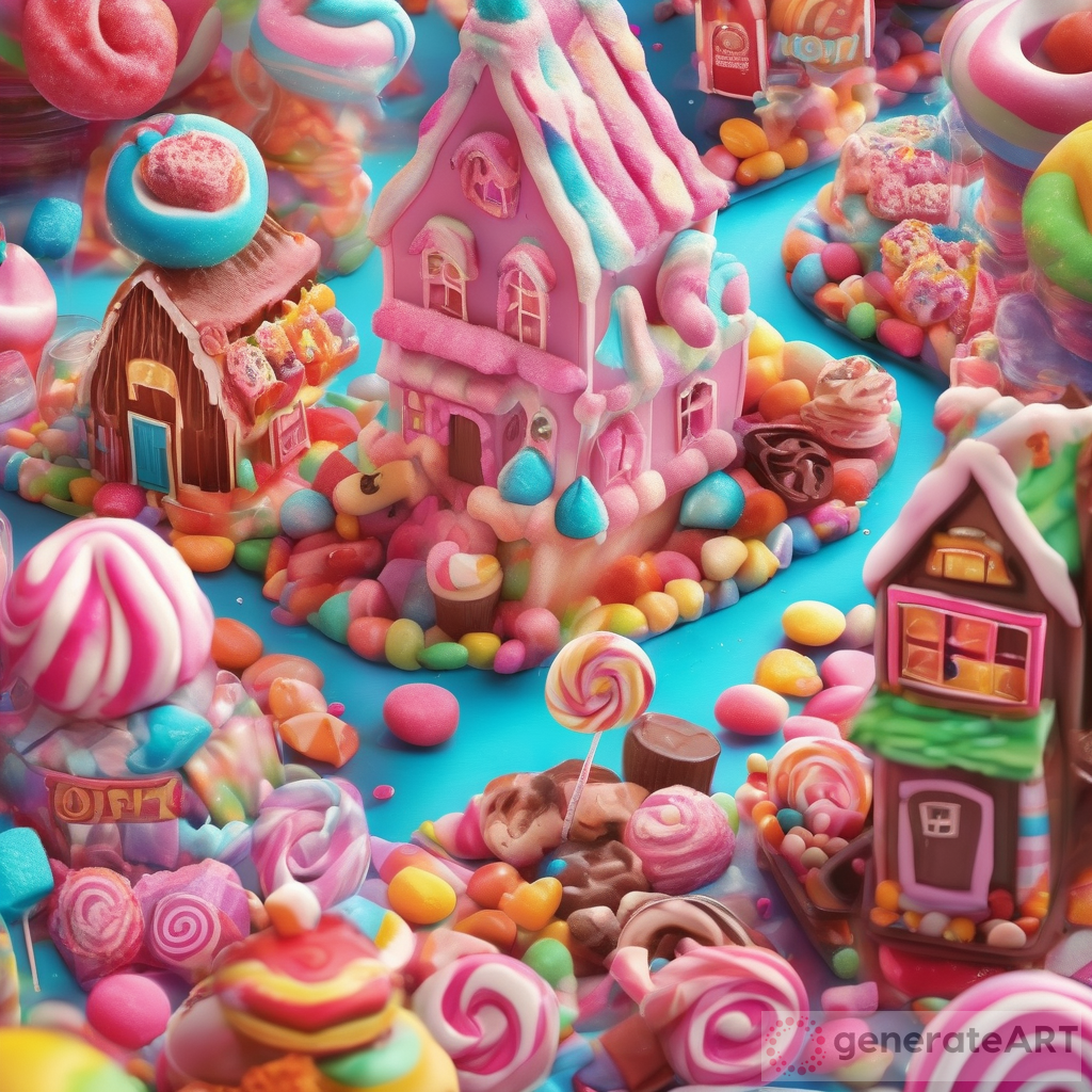 A Sugary Wonderland: Buildings and Animals Made of Candy
