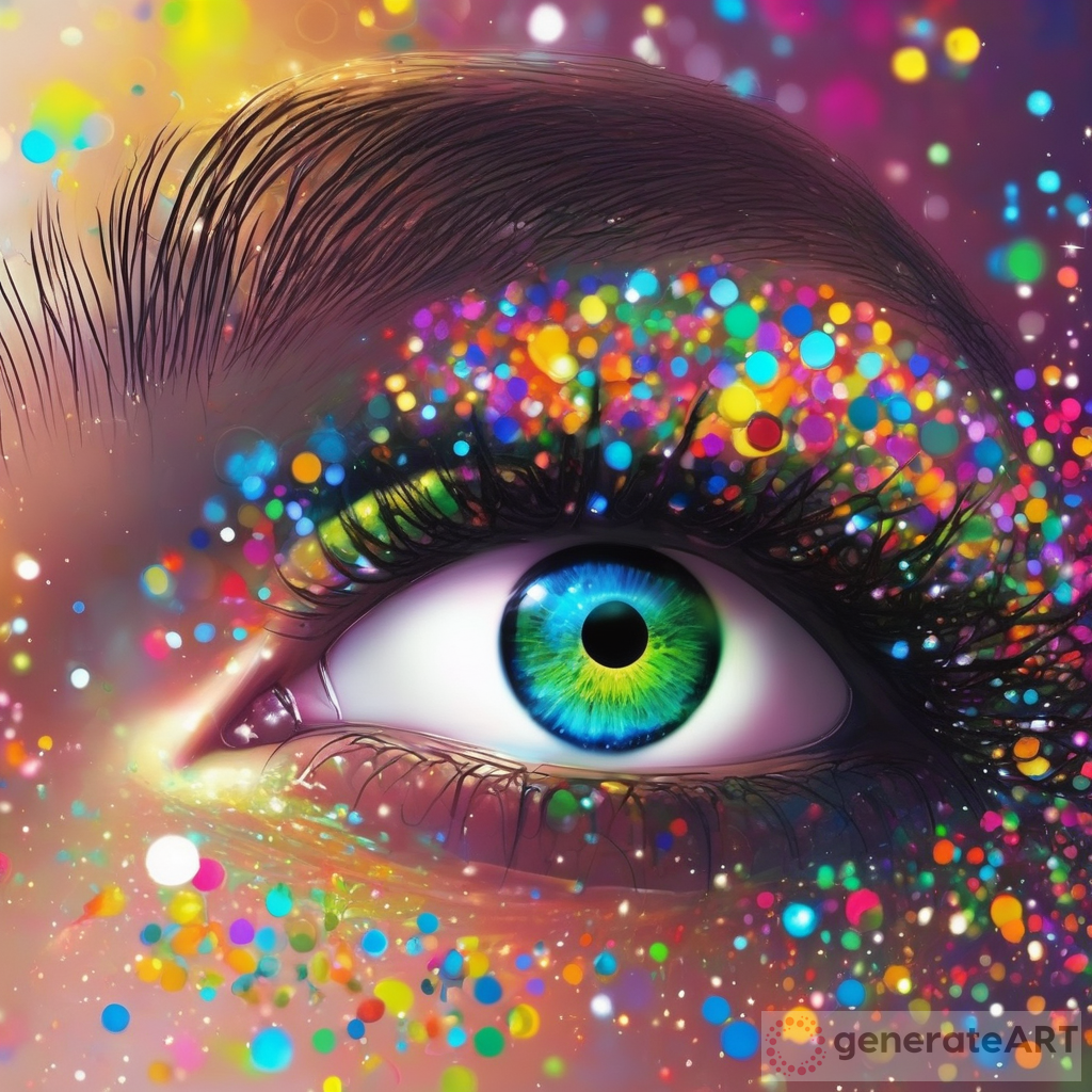 The Enchanting Beauty of Colorful Sparkling Eyes