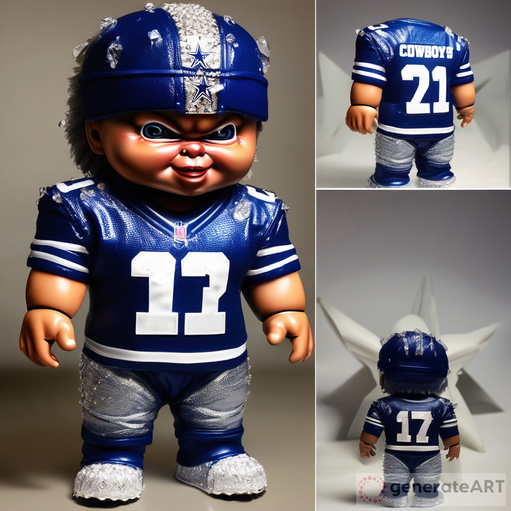 Iced Out Chucky Wearing Dallas Cowboys Jersey - A Unique Blend of ...