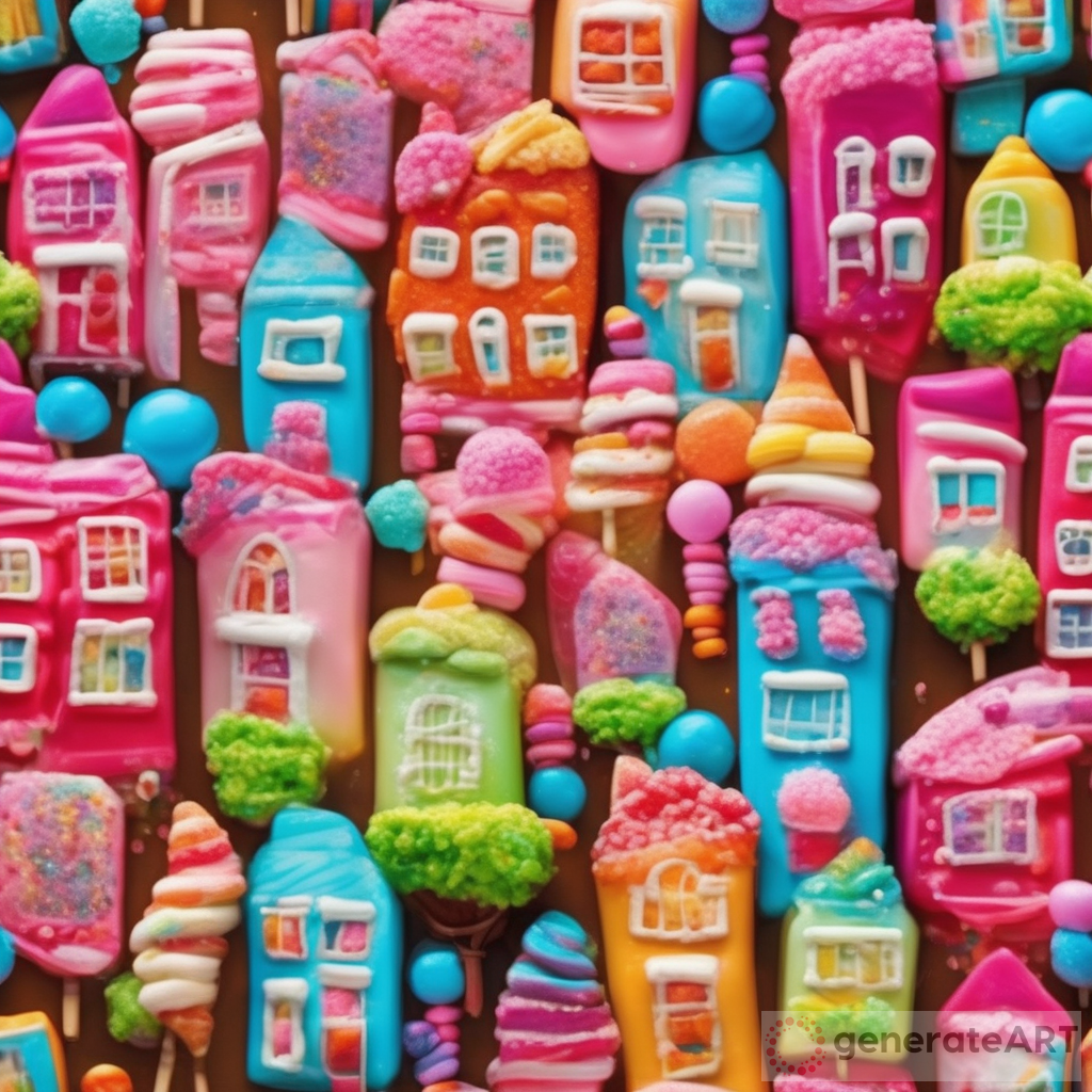 Captivating Candy Buildings: Exploring a Whimsical Neighborhood