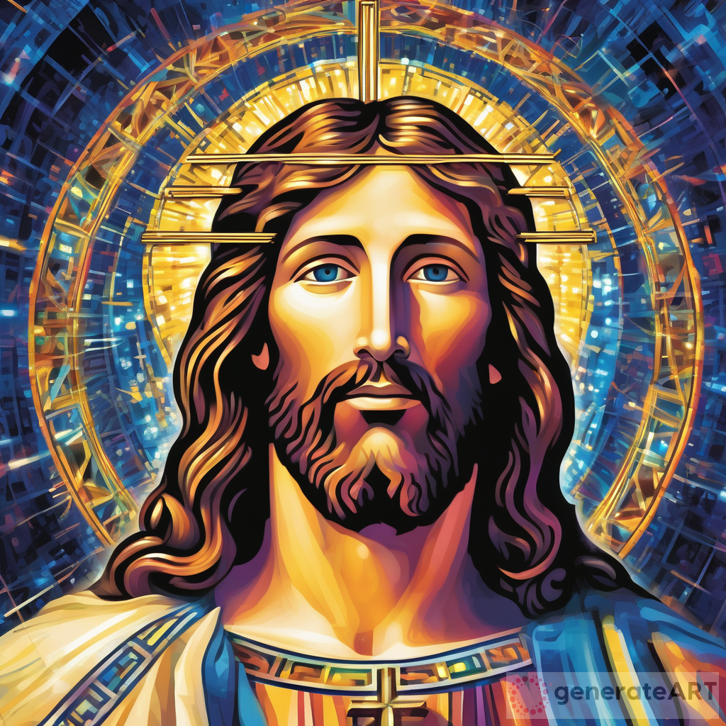 Jesus Transformation: A Vibrant Digital Artwork