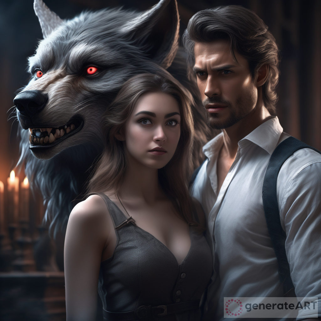 Werewolf Academy: Mystic Dark Fantasy in Insanely Detailed 8k Digital Painting