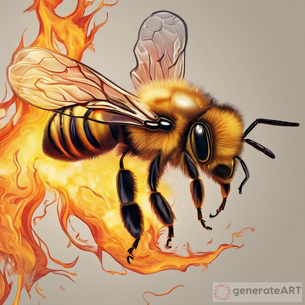 Honeybee with Flames Inside of Wings | My Blog