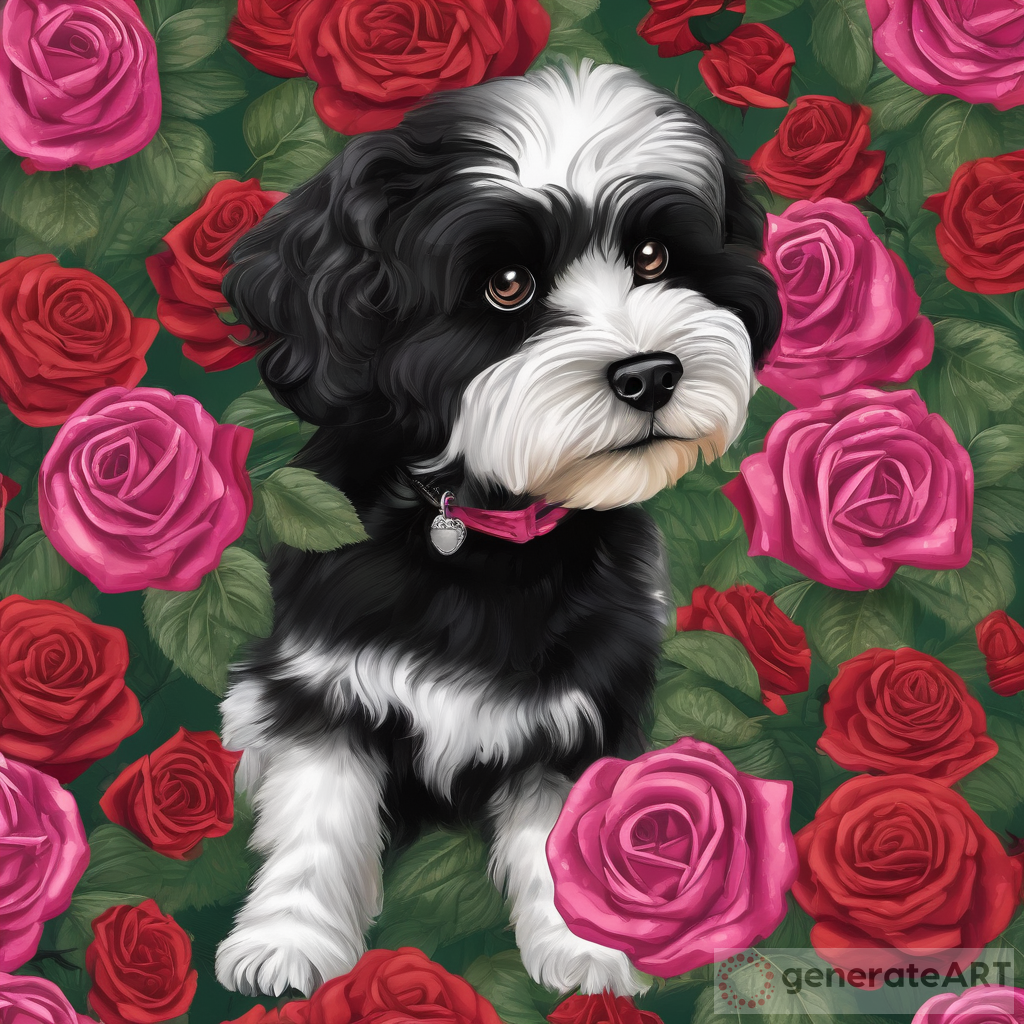 The Name Ebony Surrounded by Roses: A Shipoo Dog's Tale