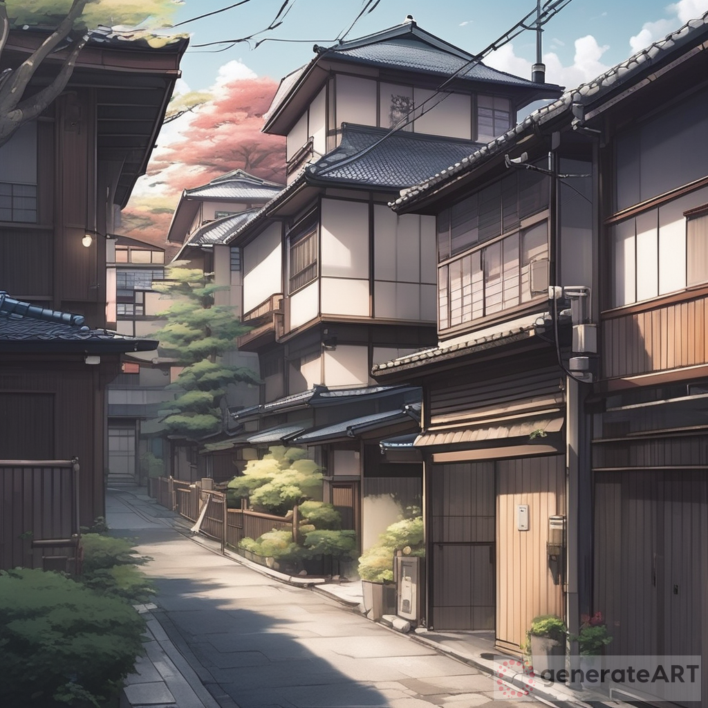 Anime-inspired Tranquility: Exploring Peaceful Residential Areas in ...