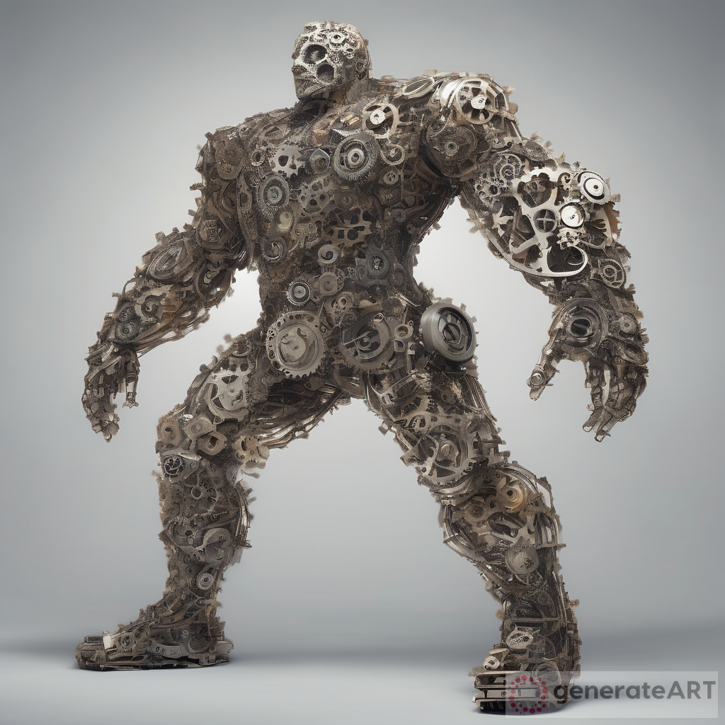 Unveiling the Mechanical Marvel: A Human Made of Gears