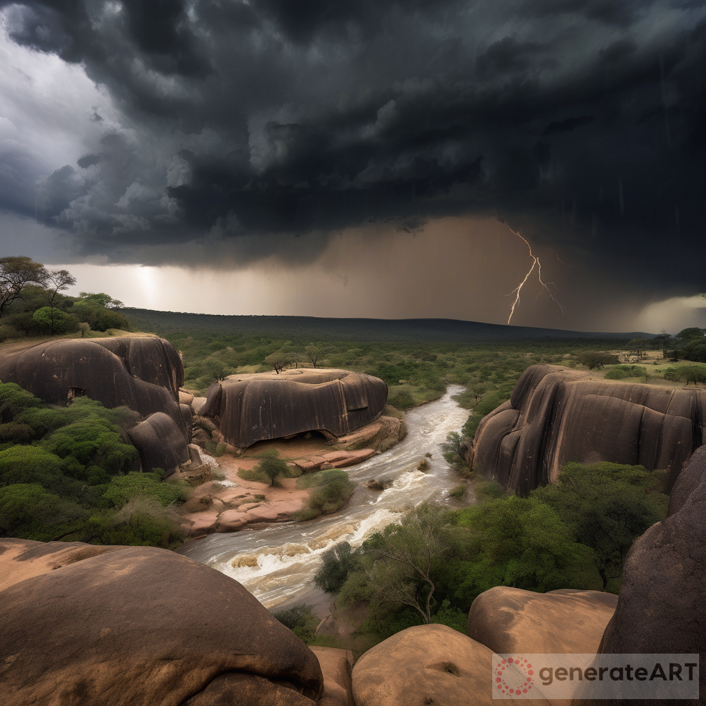 Unveiling Mysteries: The Cave Behind a Raging River in Matobo Hills, Zimbabwe