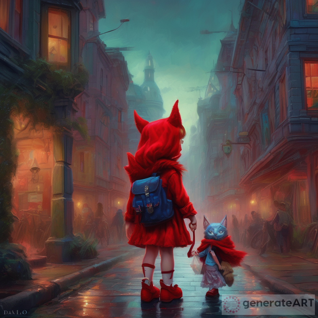 Breathtaking Beauty: Little Red Riding Hood vs. the Nightmare Demon Monster | Ralph Lauren