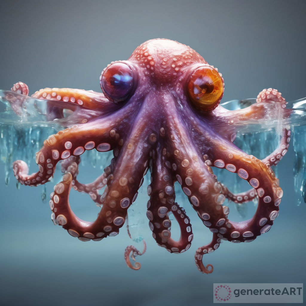 Unreal Engine Octopus: A Transparent Multi-Coloured Water Marvel