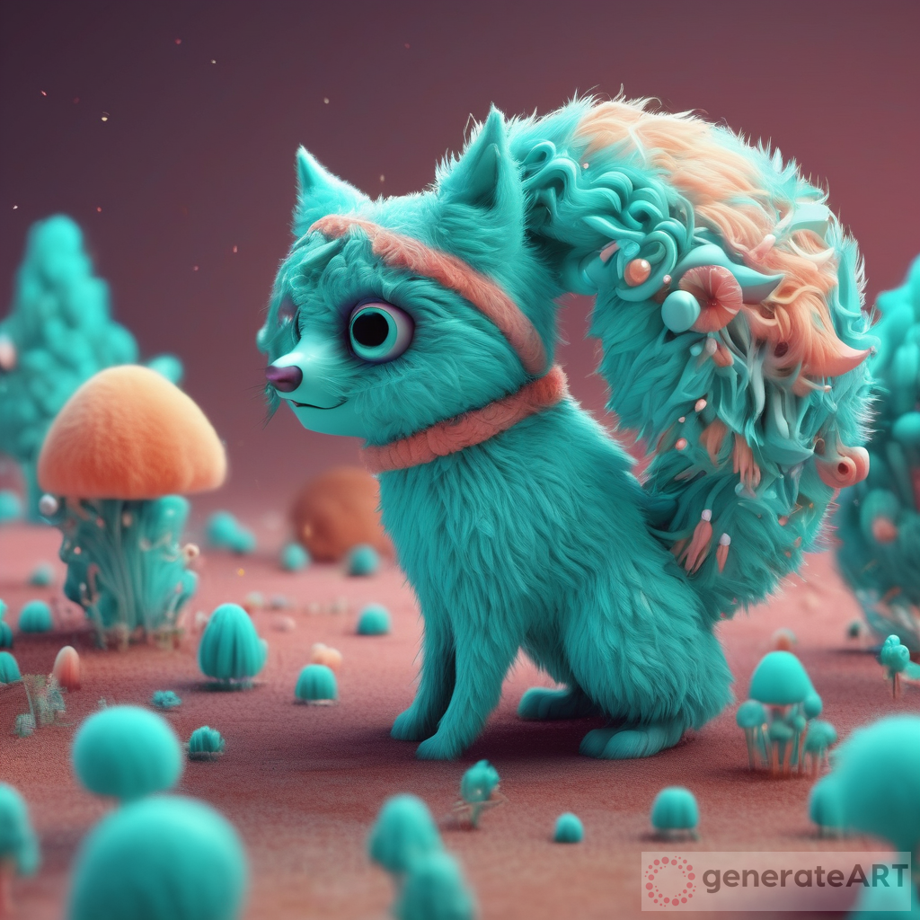 Explore the Vibrant World of 3D Turquoise Moon Hyper Details!
