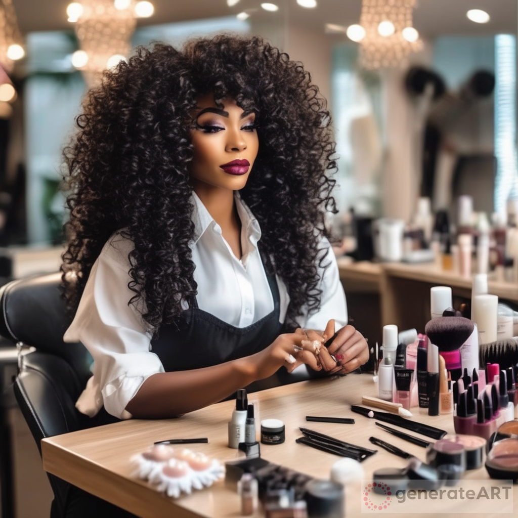 Empowering Black Women: From Big Curly Hair to Flawless Makeup, Meet the Successful Nail Salon Owner