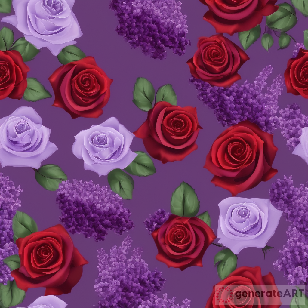The Captivating Beauty and Symbolism of Red Roses and Purple Lilacs