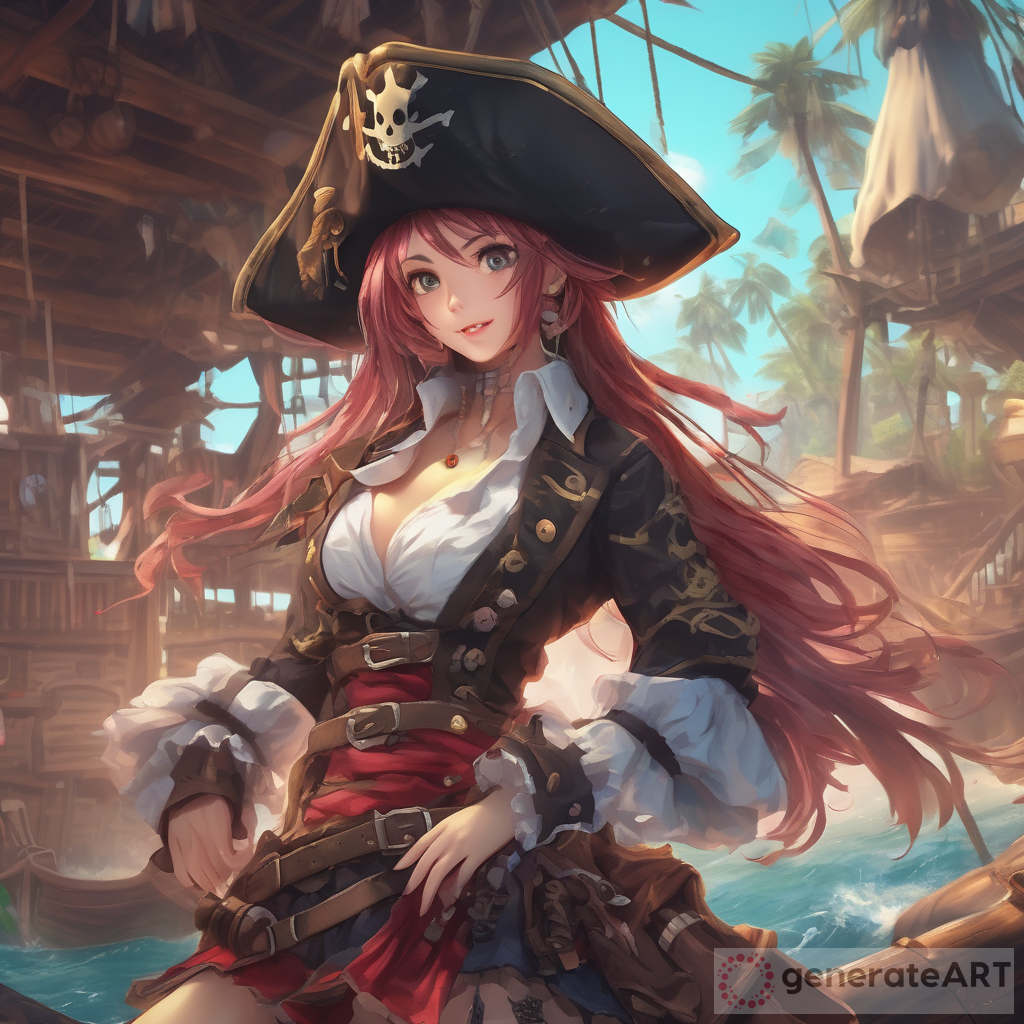 Pirate Princess: a Captivating 4K UHD Anime with AI-Generated Digital Illustration