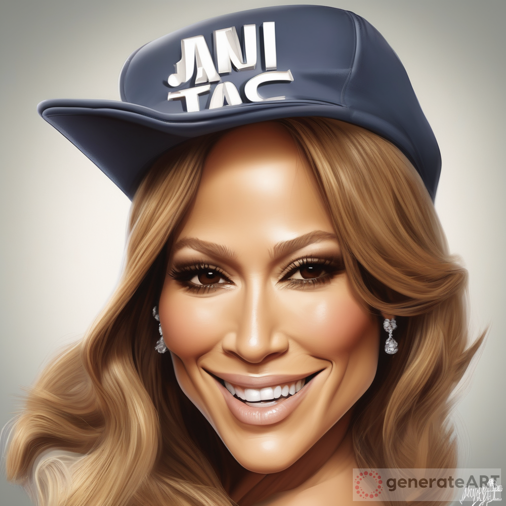Jennifer Lopez by Tiago Hoisel: Happy Cartoon Style