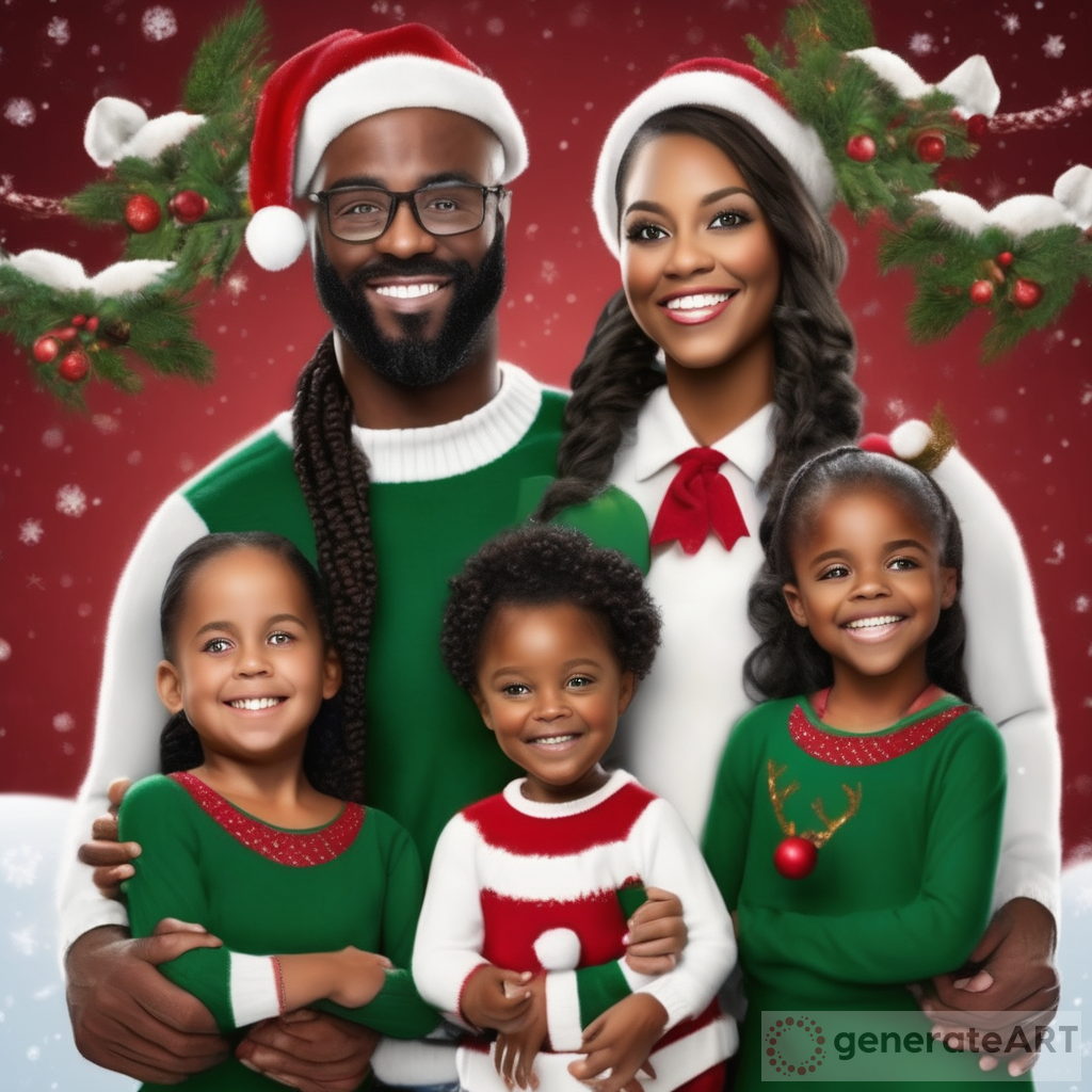 A Heartwarming Story of a Realistic Black Family of Five Spreading Christmas Cheer