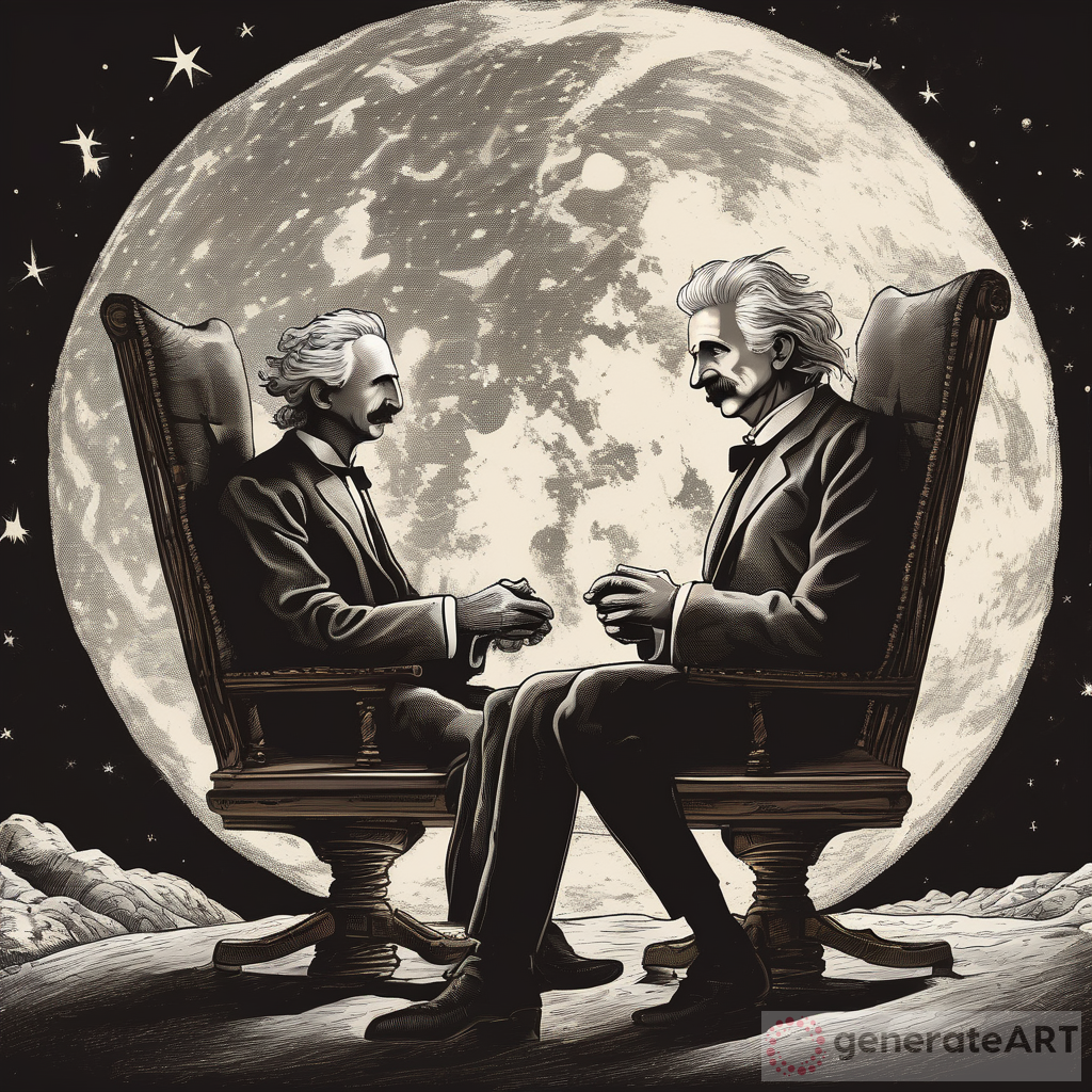 Nikola Tesla and Albert Einstein on the Moon: WTF?!