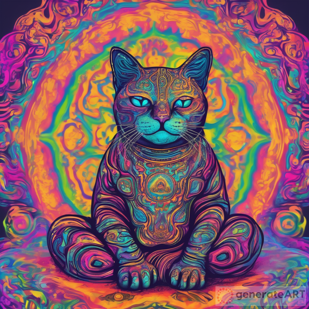 Unveiling the Symbolism of the Psychedelic Buddha Cat