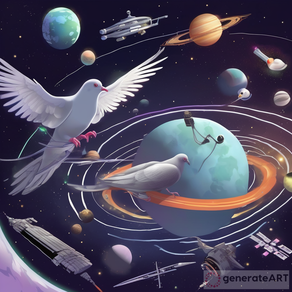 Pigeon with Lazer Eyes: An Unusual Encounter in Space