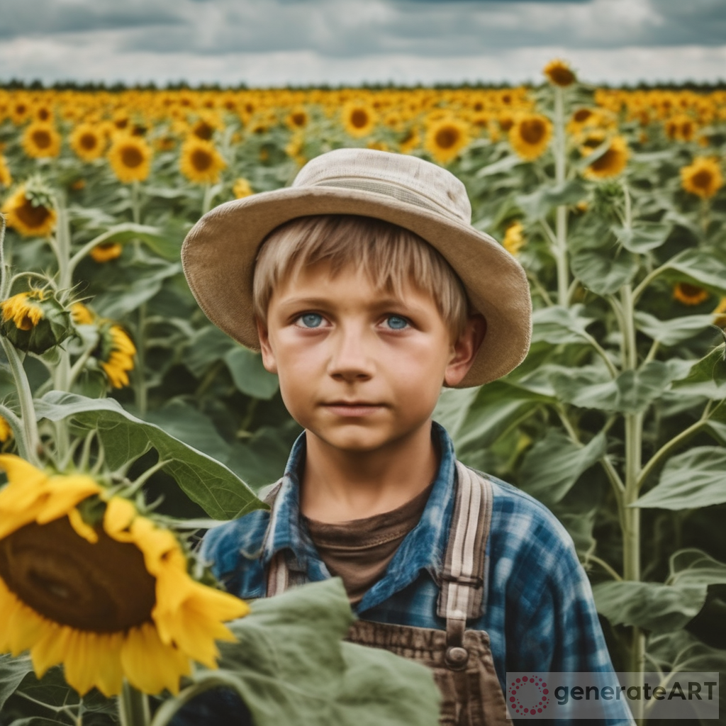 The Inspiring Journey of a Ukrainian Boy Farmer in a Sea of Sunflowers