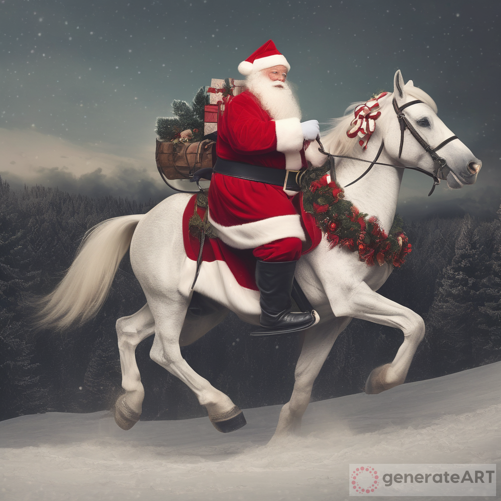 Santa Claus on a Horse