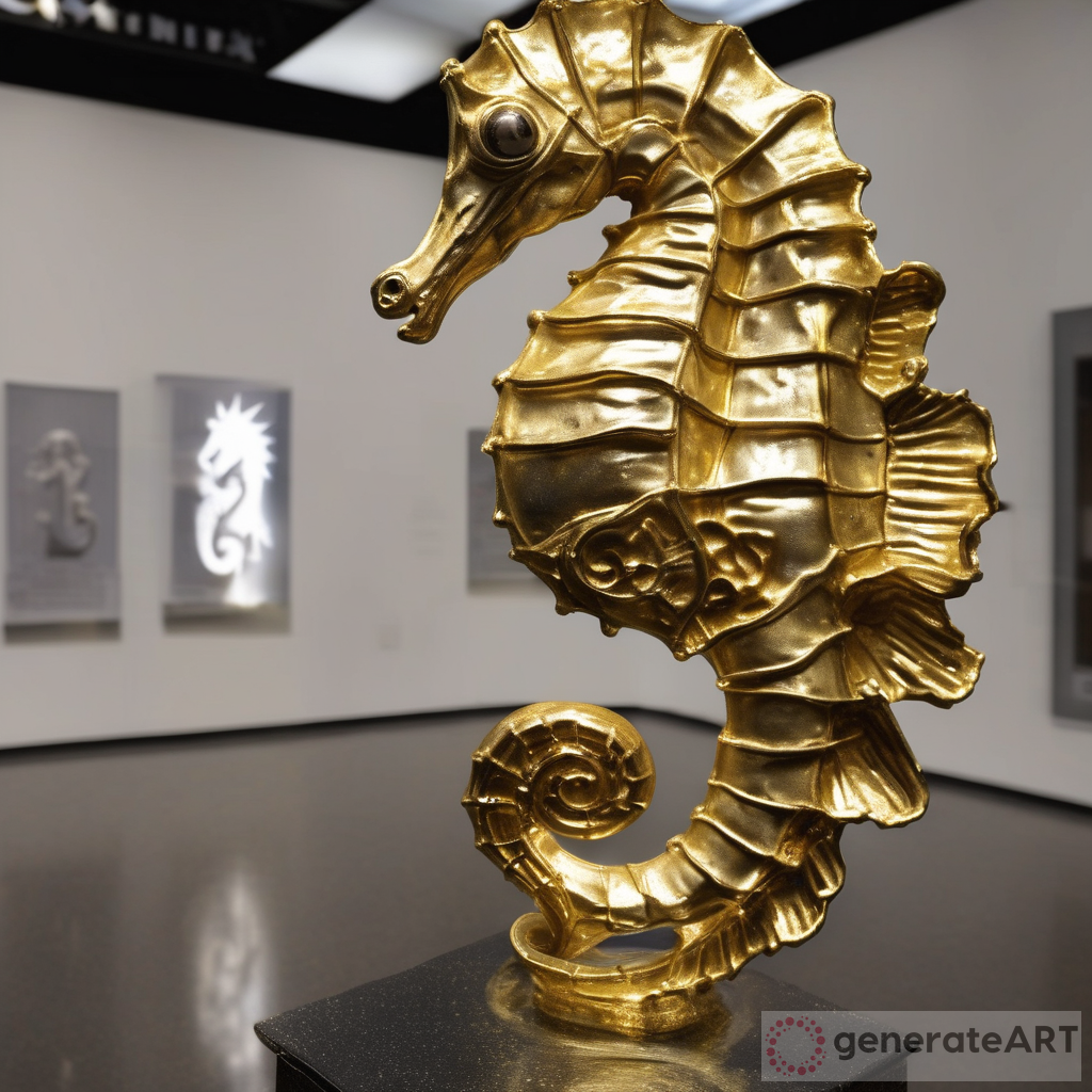 Golden Seahorse: A Larger-Than-Life Statue Trapped in the Museum of Space and Time