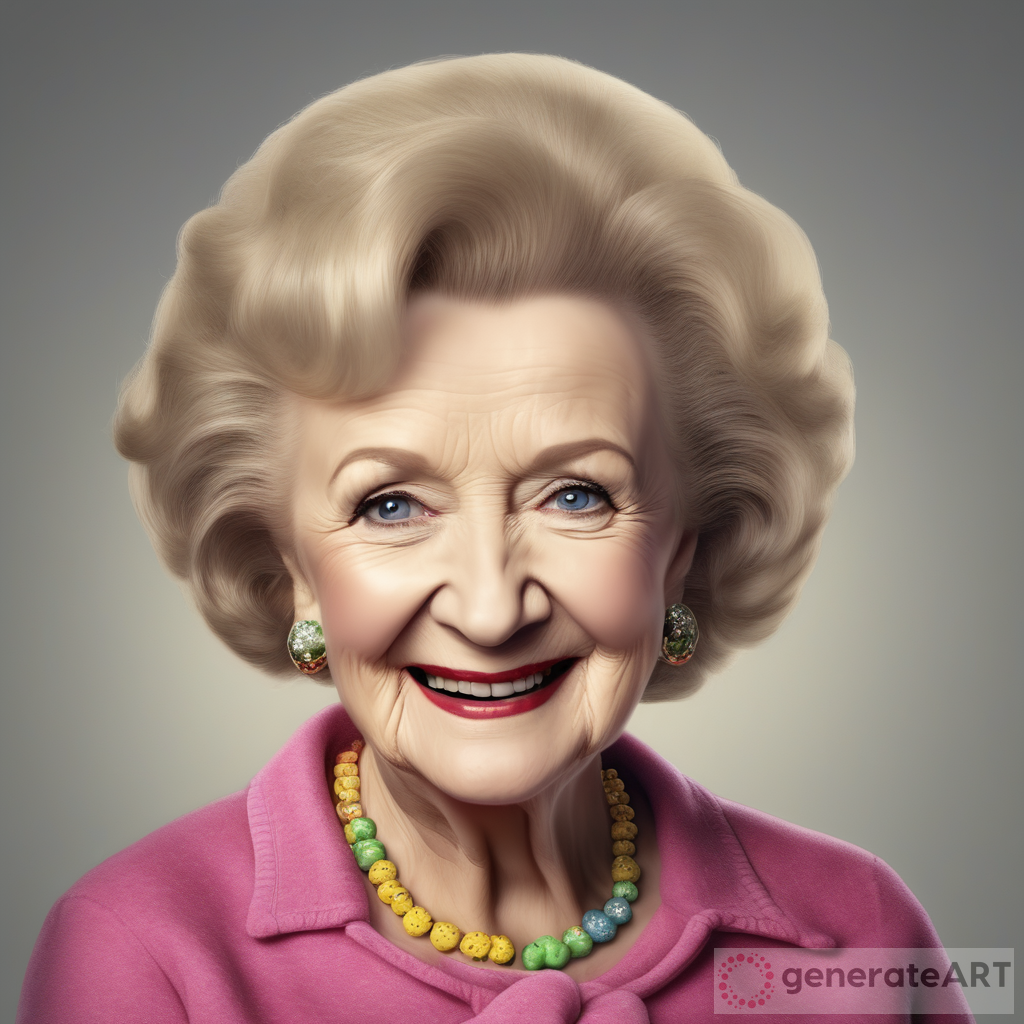 Betty White as Lisa Simpson in Photorealistic 4k