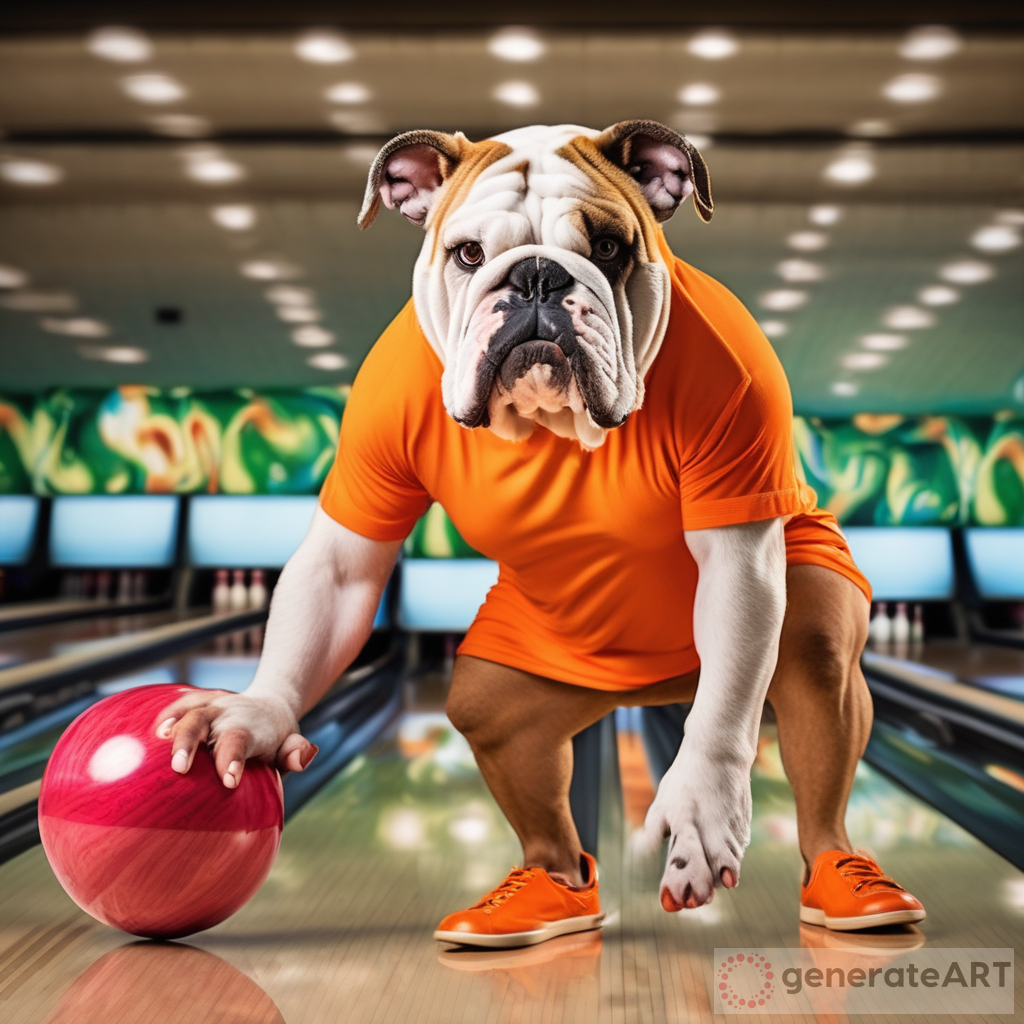 Bringing the Heat: The Tough Bulldog Bowler in Orange