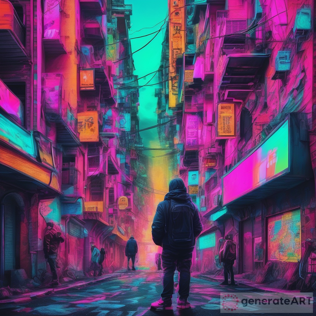 Survival in a Toxic Neon Post-apocalyptic City