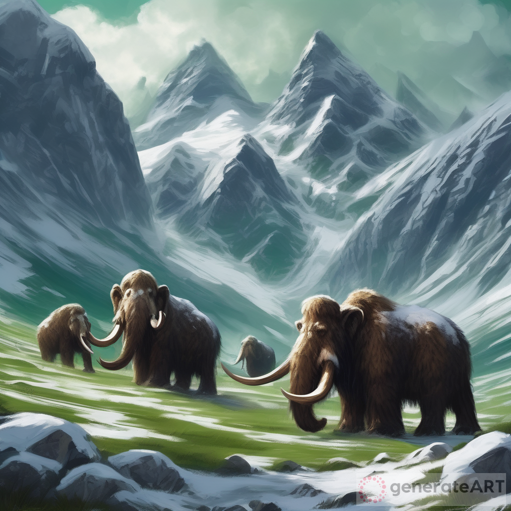 Jungle Warriors: Ancient Conquerors of Mammoths in Snow-Capped Mountains