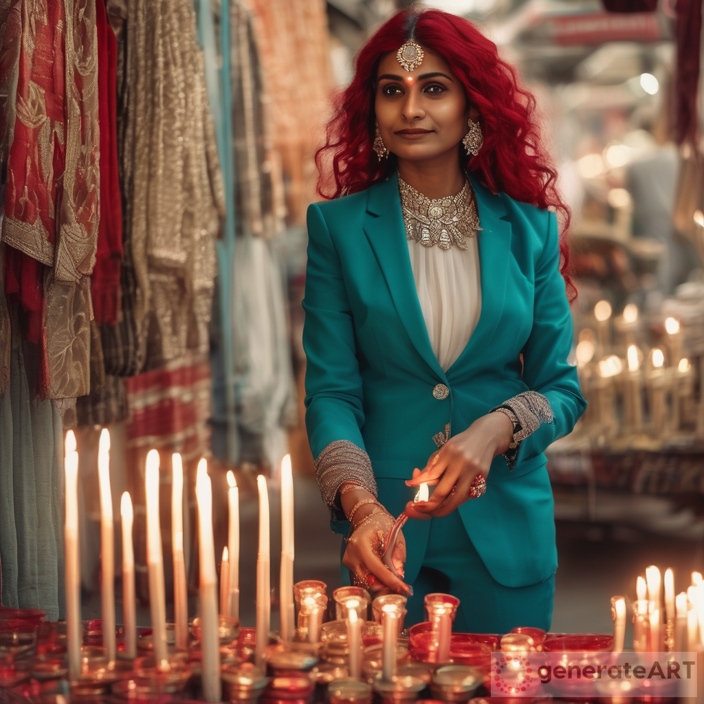 Indian Woman Selling Candles: The Intersection of Elegance and Entrepreneurship