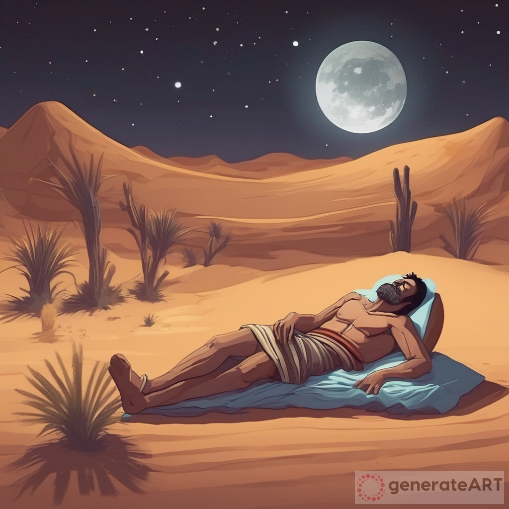 Eternal Slumber: A Man from 2000 B.C. Sleeping in the Desert