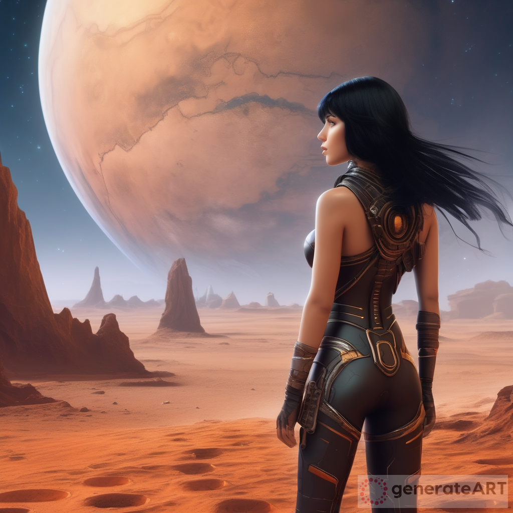Exploring the Rich History of Mars: A Black-Haired Girl's Adventure