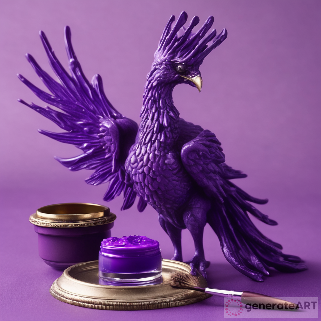 The Majestic Purple Phoenix: A Tale of Nail Art