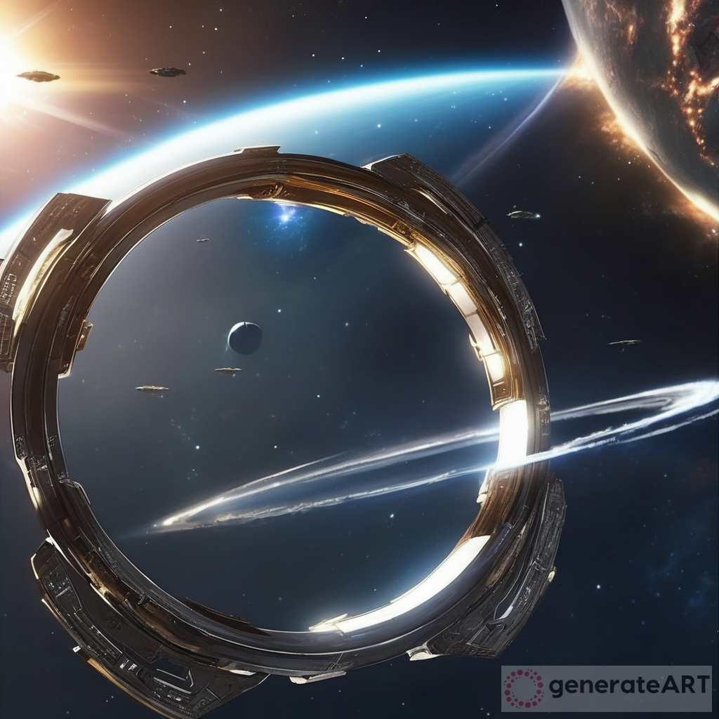 The Enormous Ring in Space: A Halo-Inspired Extraterrestrial Marvel