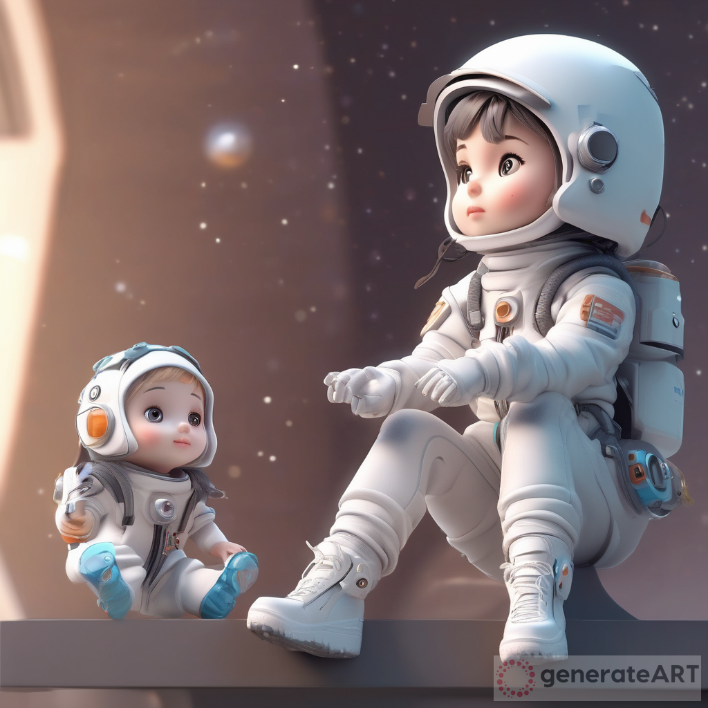 Adventures of a Cute Doll: Exploring with a Helmet | Cute 3D Render