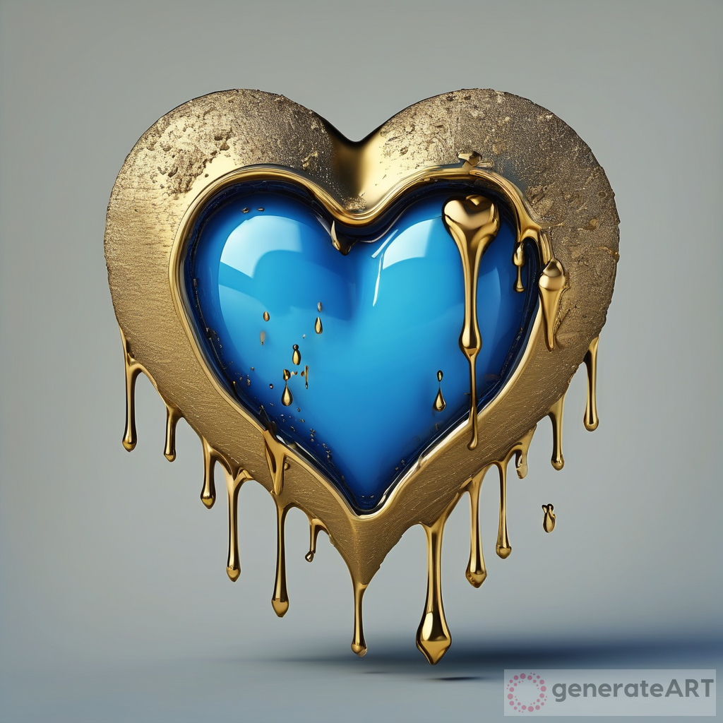The Golden Blue Heart: A Symbol of Sorrow and Beauty