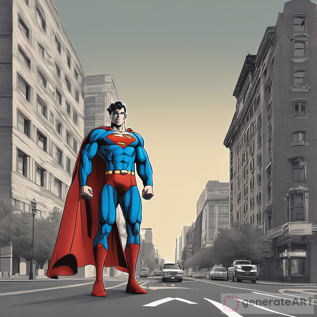 Superman Standing: Symbol of Strength and Justice