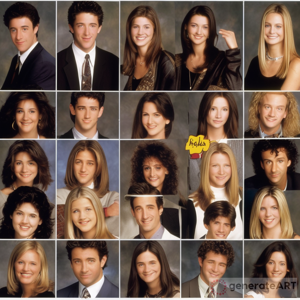 The Cast of Friends Yearbook Photos