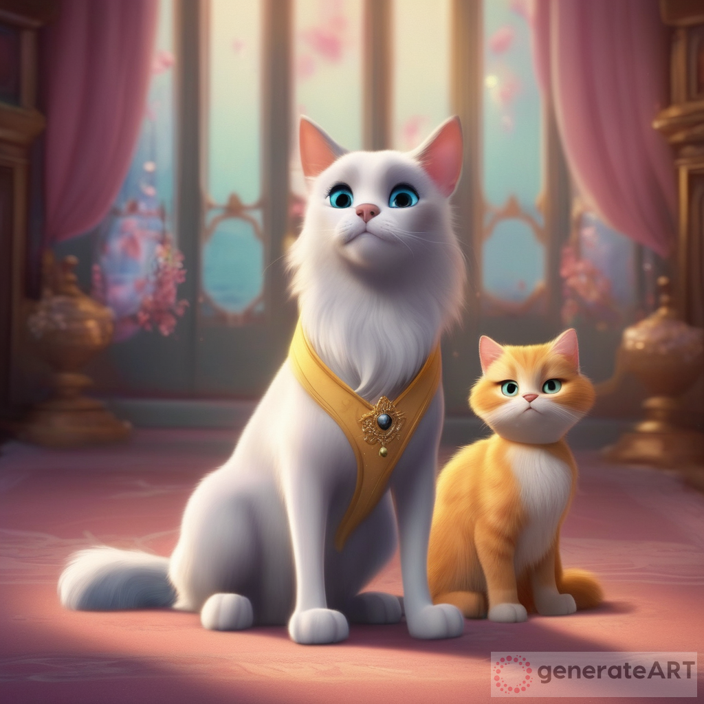 Cats and Dogs in Disney Princess Outfits: A Cute Reimagination