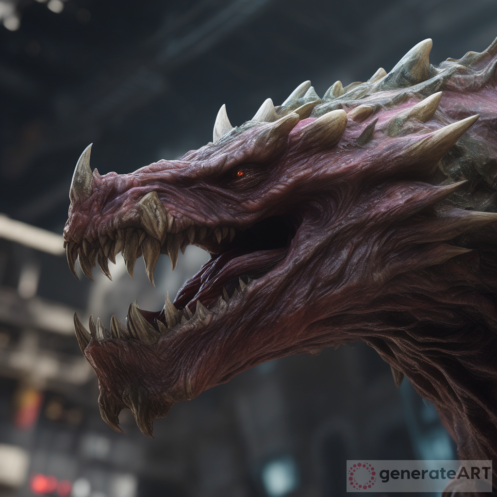 Epic Close-Up of Monster: Upscaled and UltraSharp Resolution