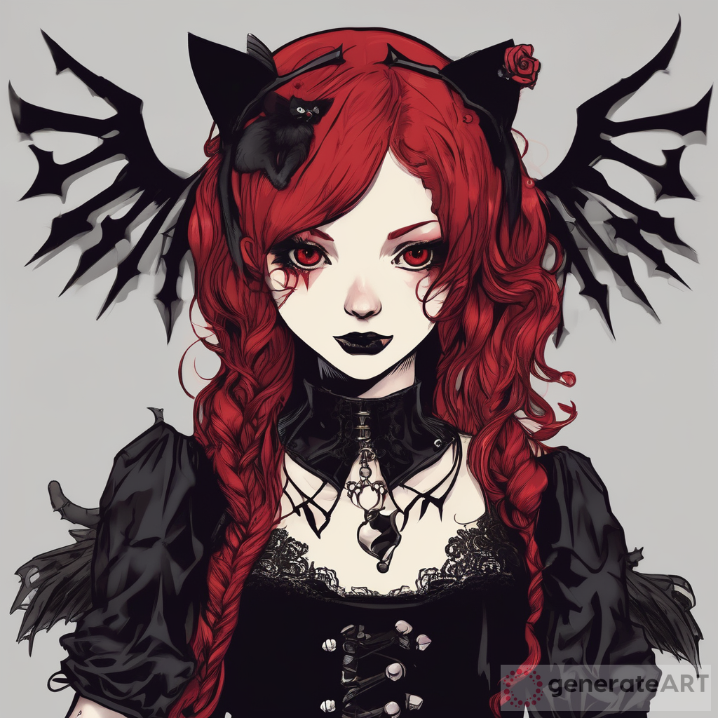 Redhead: A Dark and Gothic Gaming Journey with Hello Kitty