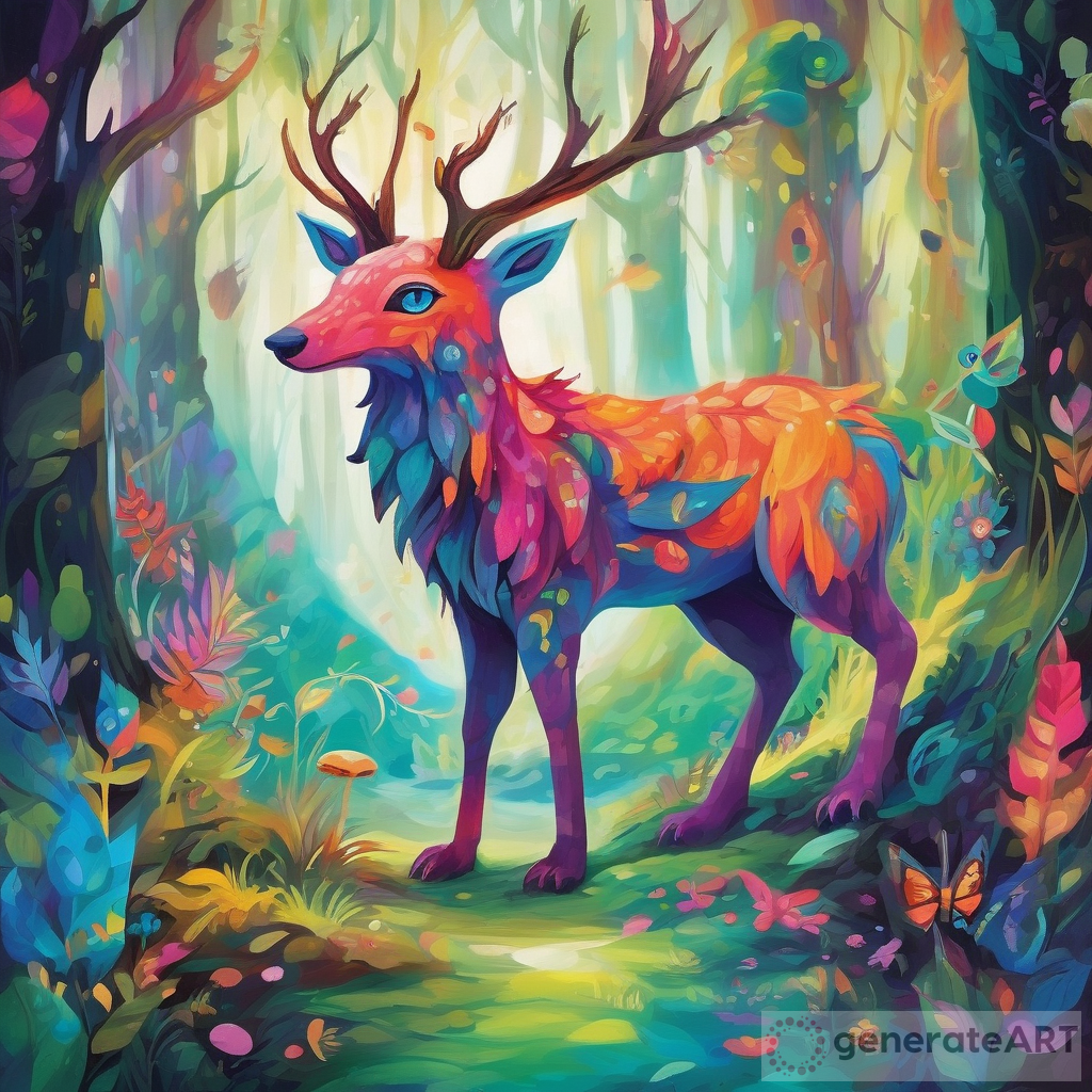 Whimsical Creature: Bringing Enchantment to Life in a Magical Forest
