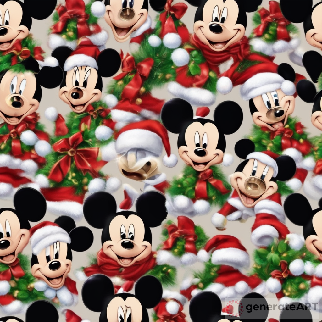 Get into the Christmas spirit with a photorealistic Mickey Mouse theme