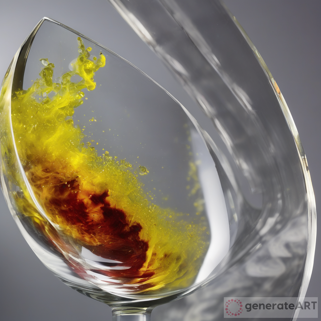 Closeup Shot: Designer Glass Containing Sulfur - Captivating Scientific Element Photography