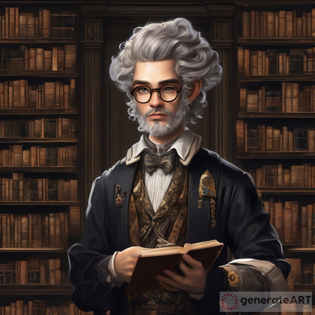 The Wisdom Seeker: An Ancient Library-Inspired Male Scholar Character ...