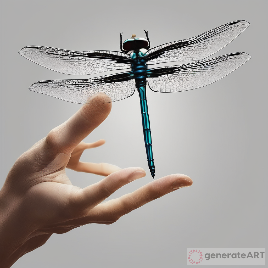 The Symbolic Union of Dragonfly and Hand: Embracing Personal Transformation