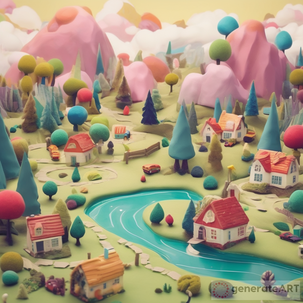 Whimsical Landscape Inspired by Childhood Memory